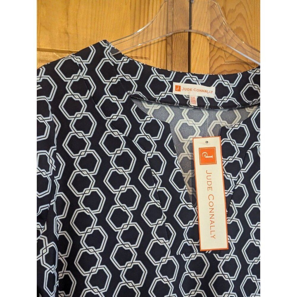 Jude Connally Dress XXL Navy Blue Megan Dancing Links - Picture 4 of 14